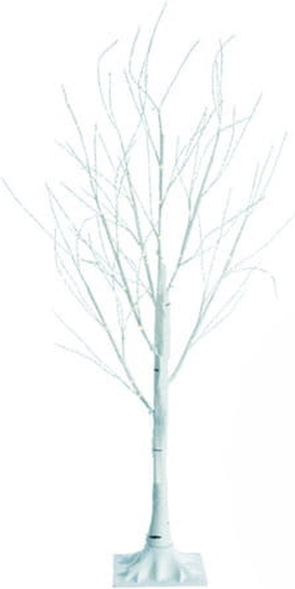 Viking Choice Kunstboom Wit 180 cm met 96 LED Verlichting - Decoratie Boom voor Binnen & Buiten