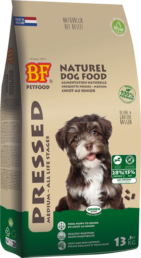 13,5 kg Bf petfood geperst puppy en kleine rassen hondenvoer