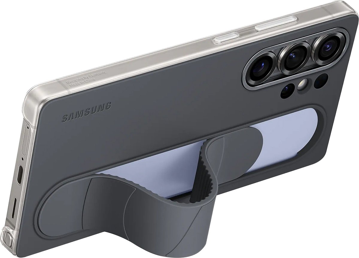 Samsung Galaxy S25 Ultra Hoesje - Standing Grip Case - Zwart