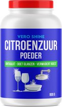 Acide citrique Vero Shine (800 g), poudre d'acide citrique, détartre, fait briller et dérouille, acide citrique naturel sans produits chimiques