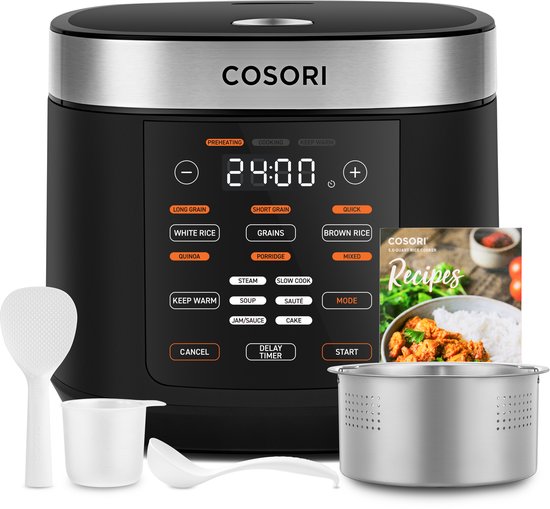 Cosori Multicooker 5L 970W Zwart met 8 Programma's - Cosori - €129,99