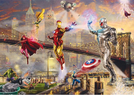 Schmidt puzzel Marvel Iron Man 1000 stukjes legpuzzel volwassenen.