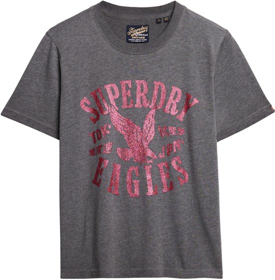Superdry EMBELLISH VARSITY RELAXED TEE Dames T-shirt