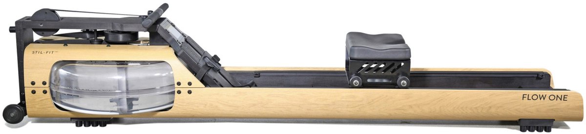 Afbeelding 2 van Stil-Fit Flow One Roeitrainer Eikenhout - Waterweerstand, Compact Design | Full-Body Workout | Houten Frame | 4,3" Touchscreen