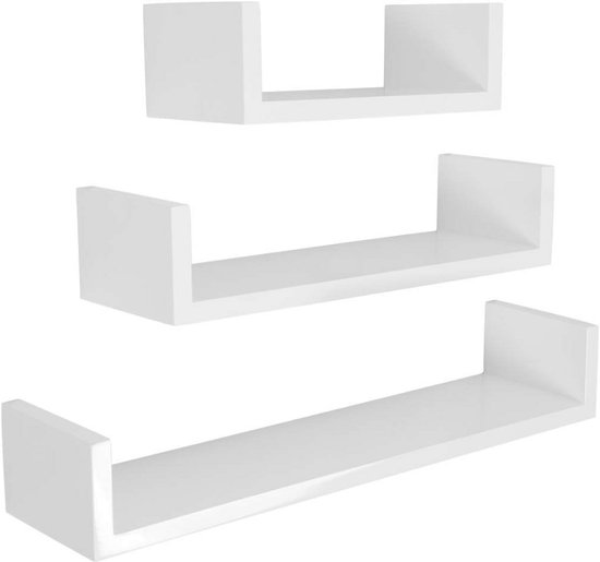 Umbra Conceal - zwevende boekenplank groot - set 3 stuks | ZIN Aan Tafel