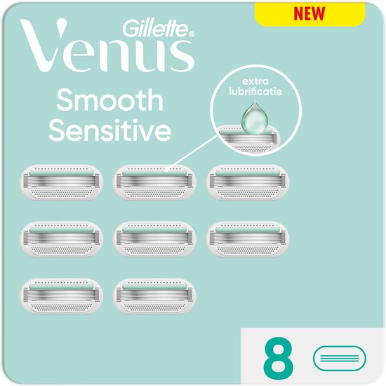 Gillette Venus Smooth Sensitive Voor Vrouwen Scheermesjes - 8 stuks