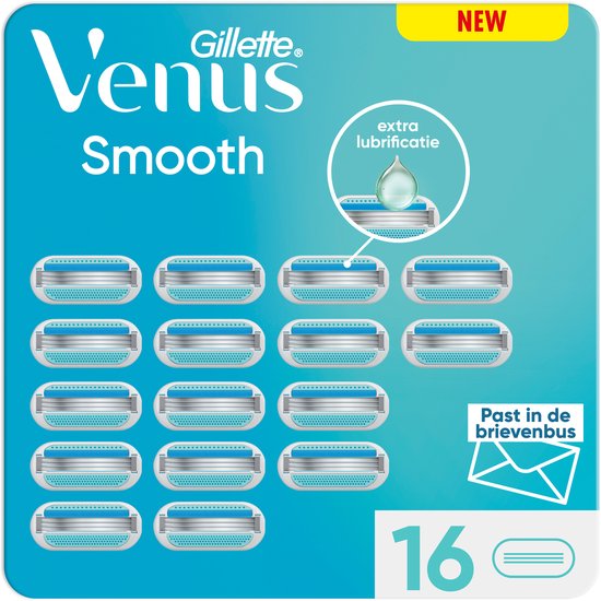 Gillette Venus Smooth Lames de rasoir pour femme – 16 Lames de recharge