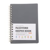 Wachtwoordenboek - Wachtwoordenboekje - Wachtwoordenboekje met alfabet - Password Organizer - Wachtwoorden Notitieboek - A6 - Grijs