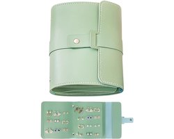 Ainy - Draagbare oorbellen sieraden portemonnee groen | Sieradendoos boek voor volwassenen & kinderen | Organizer map voor 42 paar oorbellen | Incl. armband / ketting vakje | Mode-accessoires etui voor dames & meisjes | cadeau geschenk voor vrouwen Ainy - Draagbare oorbellen sieraden portemonnee groen | Sieradendoos boek voor volwassenen & kinderen | Organizer map voor 42 paar oorbellen | Incl. armband / ketting vakje | Mode-accessoires etui voor dames & meisjes | cadeau geschenk voor vrouwen