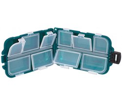 Mikado ABM 003 Tacklebox – Compact & Duurzaam – 10,2x6,5x2,9 cm – Voor Wartels, Snaps en Kleine Accessoires – Vissen en Hengelsport