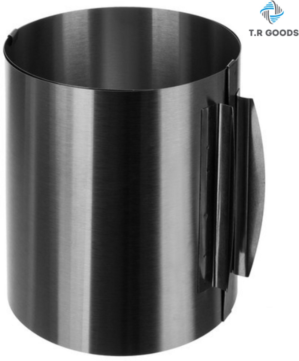 T.R Goods - Verstelbare Taartring - Bakvorm Cakevorm - 16cm tot 30 cm diameter - 20cm hoog - Kookring