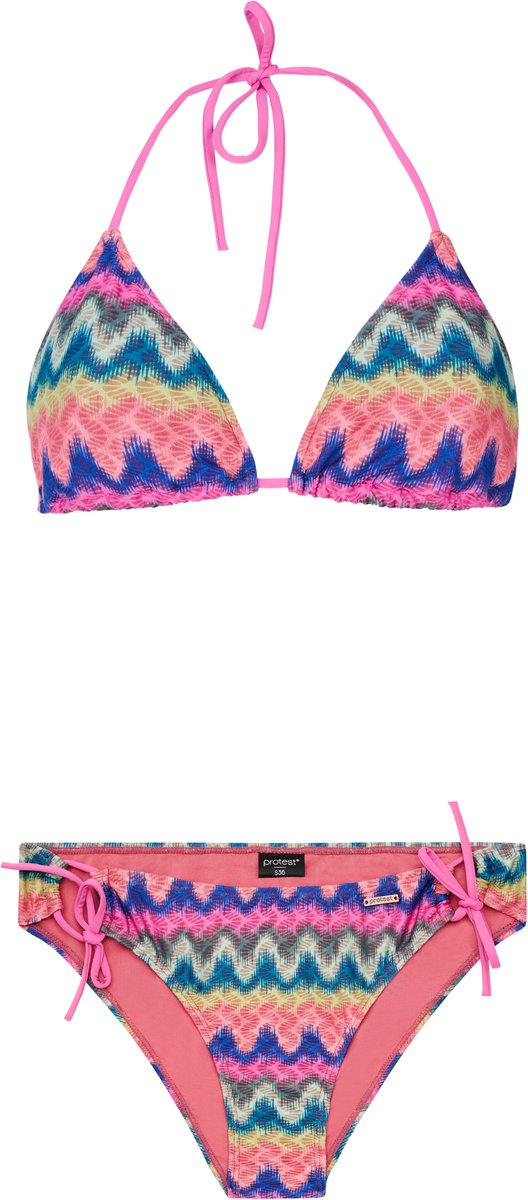 Protest Prtgrip – Triangle bikini set Dames – Koordsluiting – Uitneembare vulling Rood