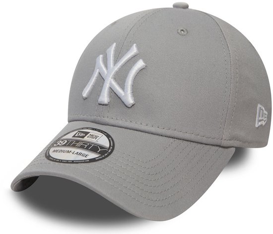 New Era 39THIRTY LEAGUE BASIC New York Yankees Cap - Grey - L/XL