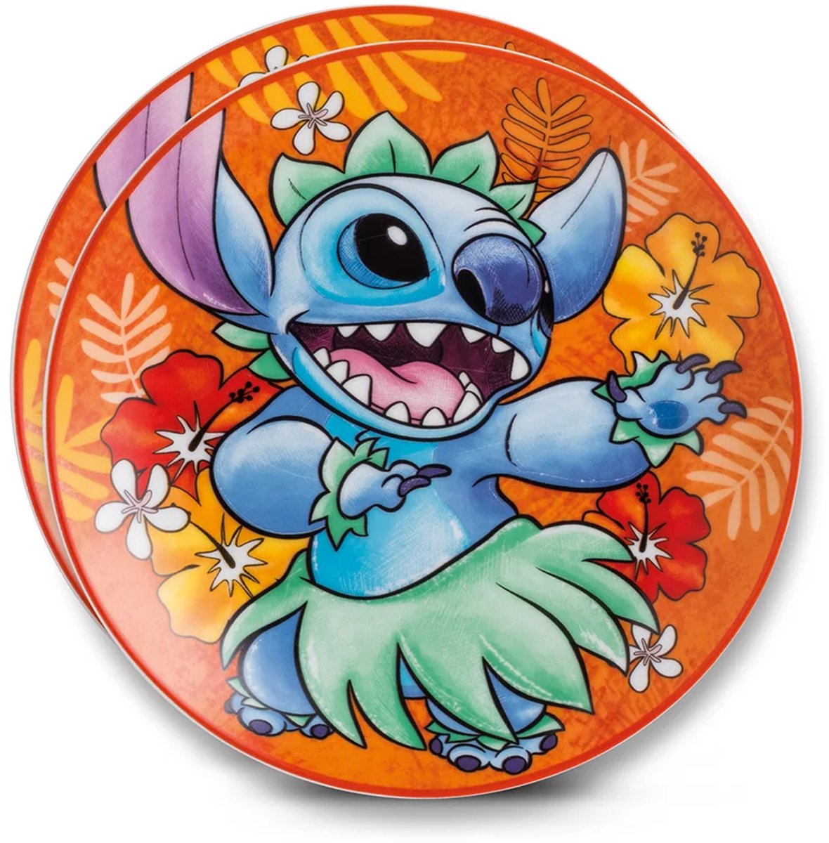 Disney Egan Dessertbord Stitch (⌀ 19cm) Oranje - 2 stuks