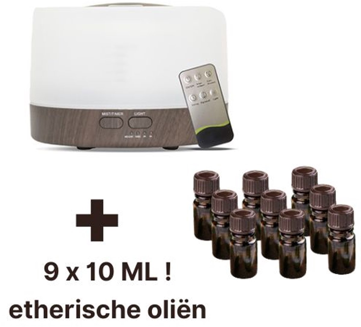 Goedkoopste Bohemia - Aroma Diffuser - 500 ml - 9 x Etherische Olie Set - Compleet