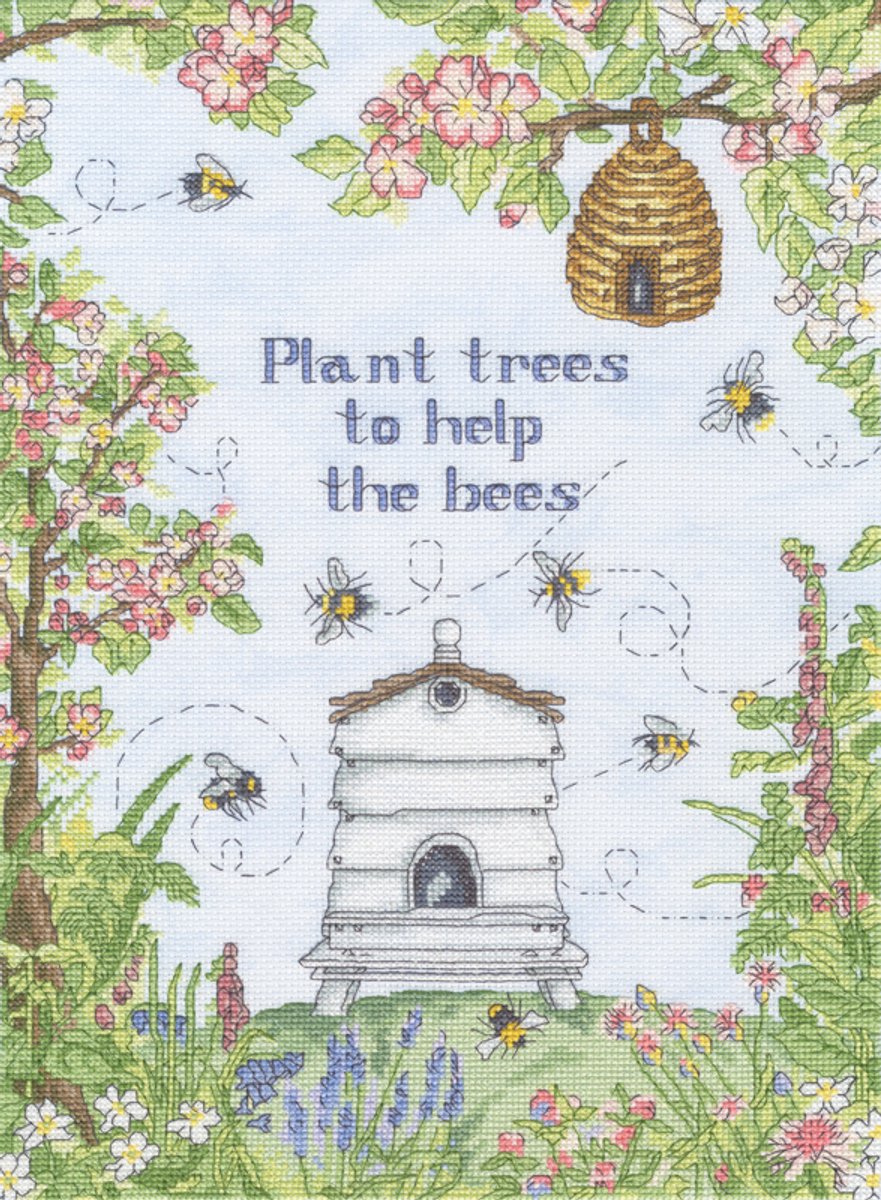 Borduurpakket Amanda Loverseed - Help The Bees- Bothy Threads