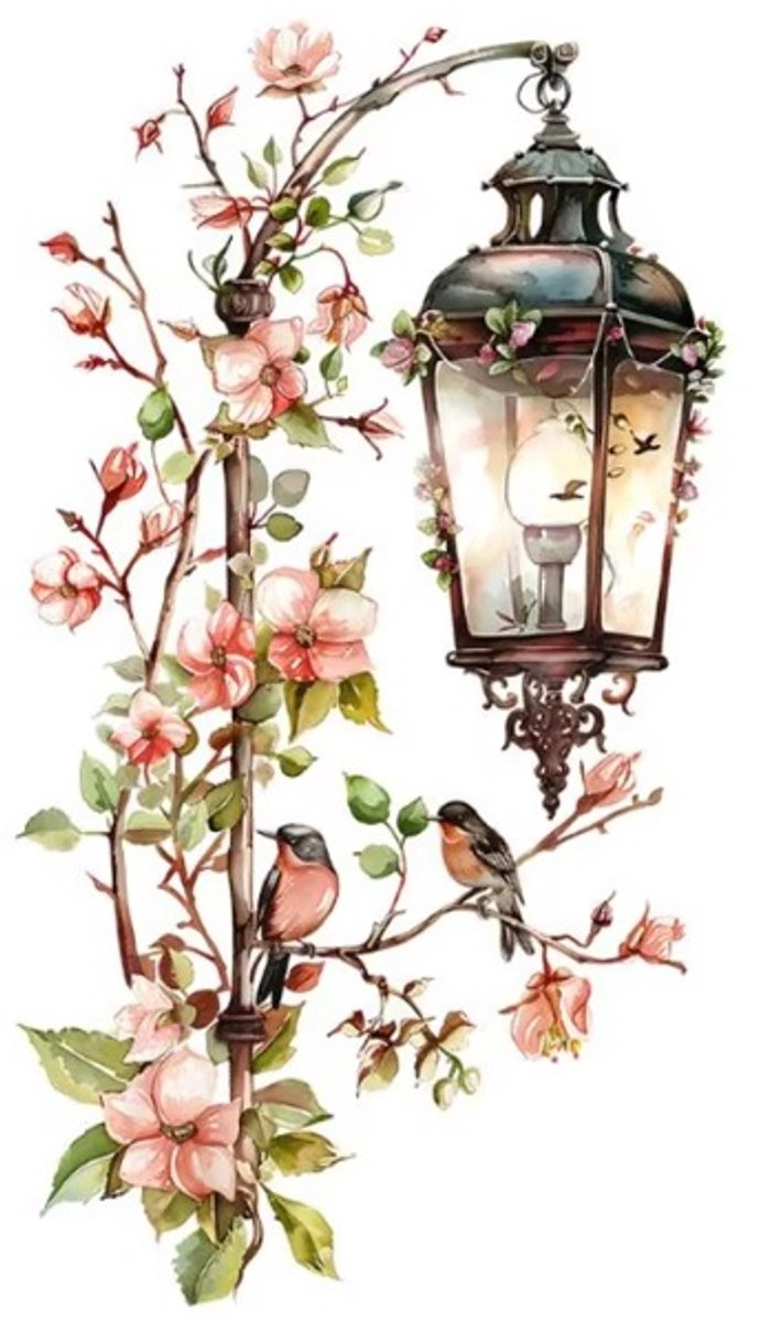 Roze Bloem Hanger Licht – Verwijderbare Muursticker & Waterdichte 3D Muurkunst – Slaapkamer Huisdecoratie