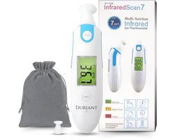 Duriant Thermometer - Oorthermometer Baby's, Kinderen en Volwassenen - Koortsthermometer - Infrarood Thermometer - NL Handleiding - Inclusief 2 batterijen