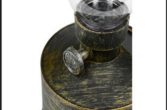 Benson Solar LED olielamp - flame effect - goud en zilver - 21 cm - IP44 van Merkloos — afbeelding 3