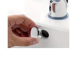 Wastafel overloop rozet rond chroom