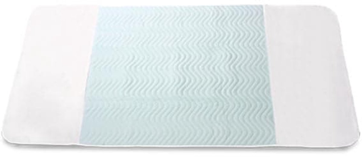 Medlogics Matrasbeschermer Met Instopstroken - Incontinentie bedonderlegger – Wasbaar - 85x90 cm