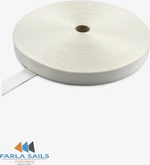 5 mtr wit PP band-25mm breed-Hobby band-Rugzak band-Nylon band-Band voor gespen-Spanband.