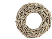 Non-branded Kerstkrans Benjamin 50 X 16 Cm Hout Naturel