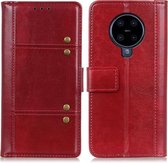 Voor Nokia 6.3 Peas Crazy Horse Texture Horizontale Flip lederen tas met houder & kaartsleuven & portemonnee (rood)