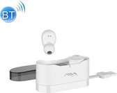 AIN MK-X50S TWS Bluetooth-oortelefoon in het oor met oplaaddoos en USB-oplaadkabel en batterij Digitaal display, ondersteunt oproepen en spraakassistent en geheugenkoppeling (wit)