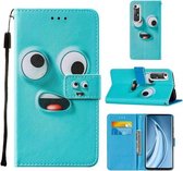 Voor Xiaomi Mi 10S Cross Texture Painting Pattern Horizontale Flip Leather Case met houder & kaartsleuven & portemonnee & Lanyard (Big-eye Monster)