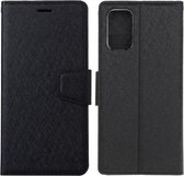 Voor Samsung Galaxy A52 5G / 4G zijden textuur horizontale flip lederen tas met houder & kaartsleuven & portemonnee & fotolijst (zwart)