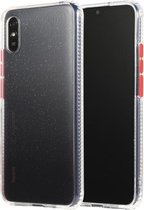 Voor Geschikt voor Xiaomi Redmi 9A Gradient Shockproof TPU + Acrylic Case met afneembare knoppen (bruin)