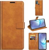 Voor Motorola Moto G50 Retro Kalfspatroon Gesp Horizontale Flip Leren Case met Houder & Kaartsleuven & Portemonnee (Geel)