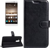 Voor Huawei Mate 9 Litchi Texture Horizontale Flip Leren Case met Magnetische Gesp & Houder & Kaartsleuven & Portemonnee (Zwart)