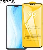 Voor vivo S7t 25 PCS 9D Full Glue Full Screen Gehard Glasfilm