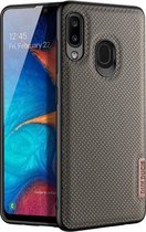 Voor Samsung Galaxy A20e DUX DUCIS Fino-serie PU + TPU beschermhoes (groen)