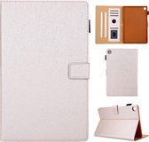 Haar zijdeachtige textuur effen kleur horizontale flip lederen tas met houder & kaartsleuven & fotolijst & antislipstrip voor Samsung Galaxy Tab S5E 10.5 T720 / T725 (goud)