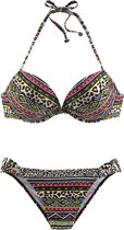 Push-up Badbikini van Duitse modehuis Buffalo, Kleurrijk, Maat 34, A-Cup