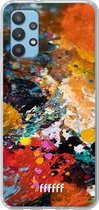 6F hoesje - geschikt voor Samsung Galaxy A32 4G -  Transparant TPU Case - Colourful Palette #ffffff