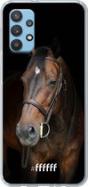 6F hoesje - geschikt voor Samsung Galaxy A32 4G -  Transparant TPU Case - Horse #ffffff