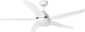 The Fan Ventilator 5 blads wit met dimbaar LED 2700k - Modern - ETH - 2 jaar garantie