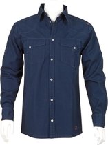 T'RIFFIC® STORM Werkhemd Garment washed Canvas fine 100% katoen Marine size L