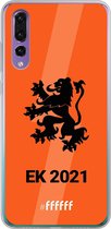 6F hoesje - geschikt voor Huawei P30 -  Transparant TPU Case - Nederlands Elftal - EK 2021 #ffffff