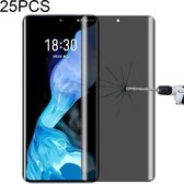 Voor Meizu 18 25 PCS 0.3mm 9H Oppervlaktehardheid 3D Gebogen Oppervlak Privacy Glasfilm: