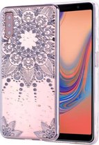 Cartoon patroon goudfolie stijl Dropping Glue TPU zachte beschermhoes voor Galaxy A7 (2018) / A750 (Datura)