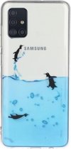 Voor Galaxy A51 Transparante TPU beschermhoes voor mobiele telefoon (Penguin)