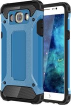 Voor Galaxy J5 (2016) / J510 Tough Armor TPU + pc combinatiebehuizing (blauw)