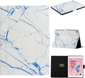 Voor iPad 10.2 / 10.5 TPU horizontale flip lederen tas met houder en kaartsleuf en slaap- / wekfunctie (wit marmer)
