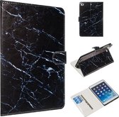 Voor iPad mini 5/4/3/2/1 Gekleurde tekening Patroon Horizontale Flip PU lederen tas met houder & kaartsleuven (zwart marmer)