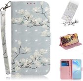Voor Galaxy S20 Ultra 3D Formule Patroon Magnetische Aantrekkelijkheid Horizontale Flip Leren Case met Lanyard, Ondersteuning Houder & Kaartsleuf & Portemonnee (Magnolia)